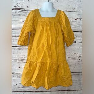 Cat & Jack Yellow Floral Embroidered Dress